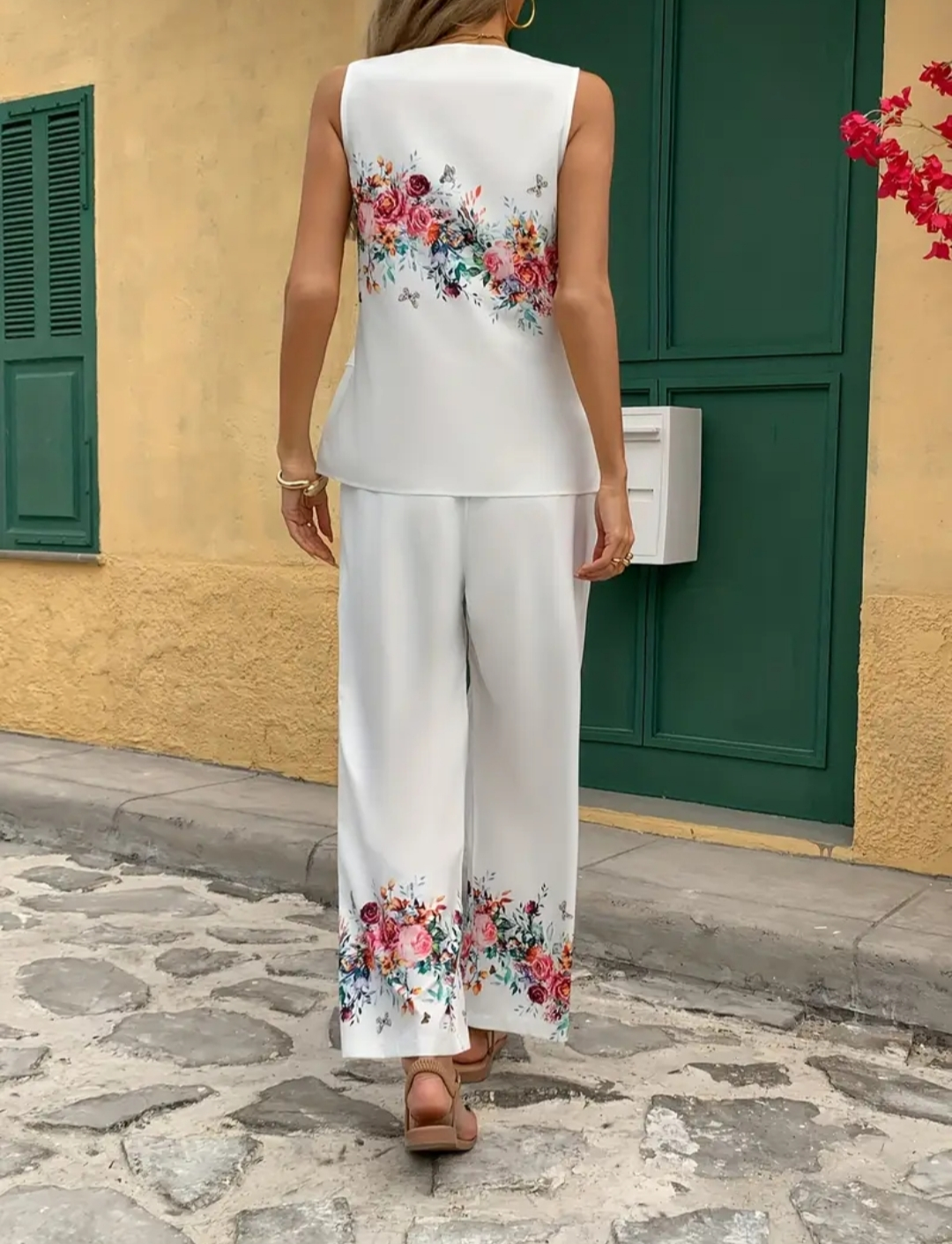 Floral Print Two-Piece Outfit - photo 4