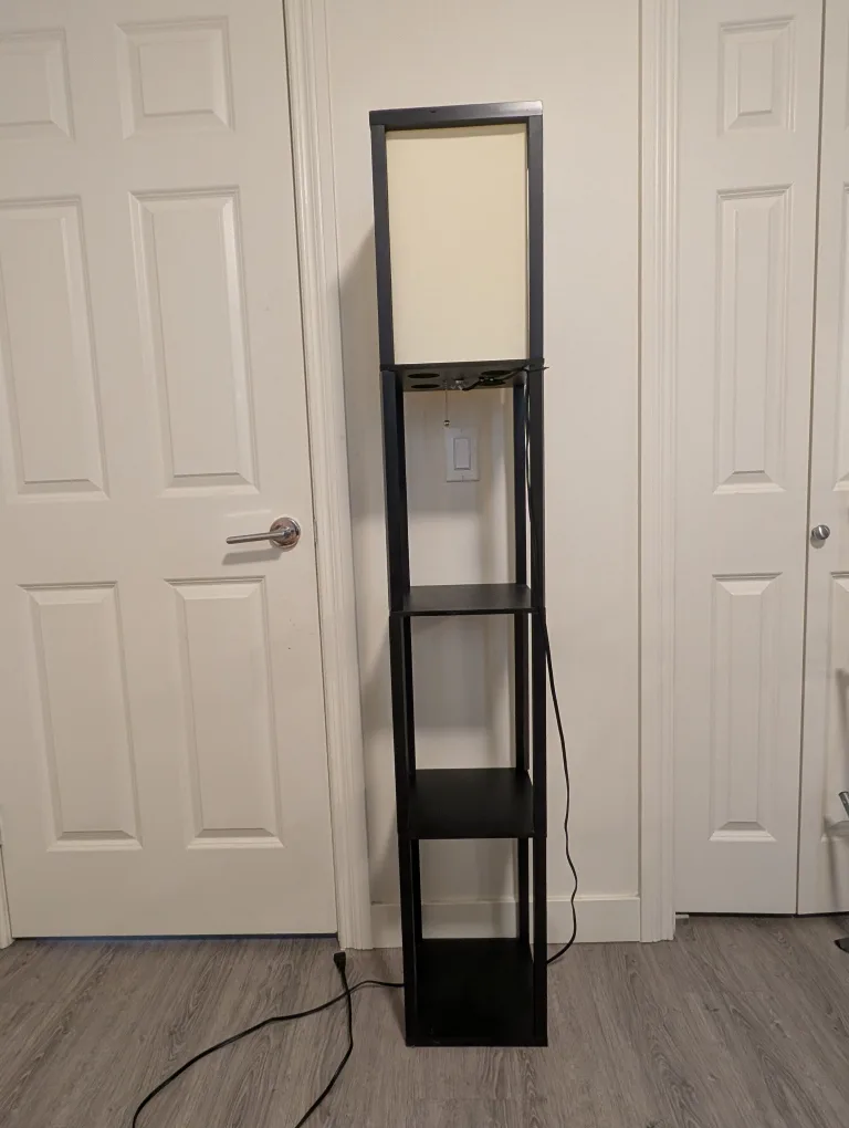 Floor Lamp with Shelves