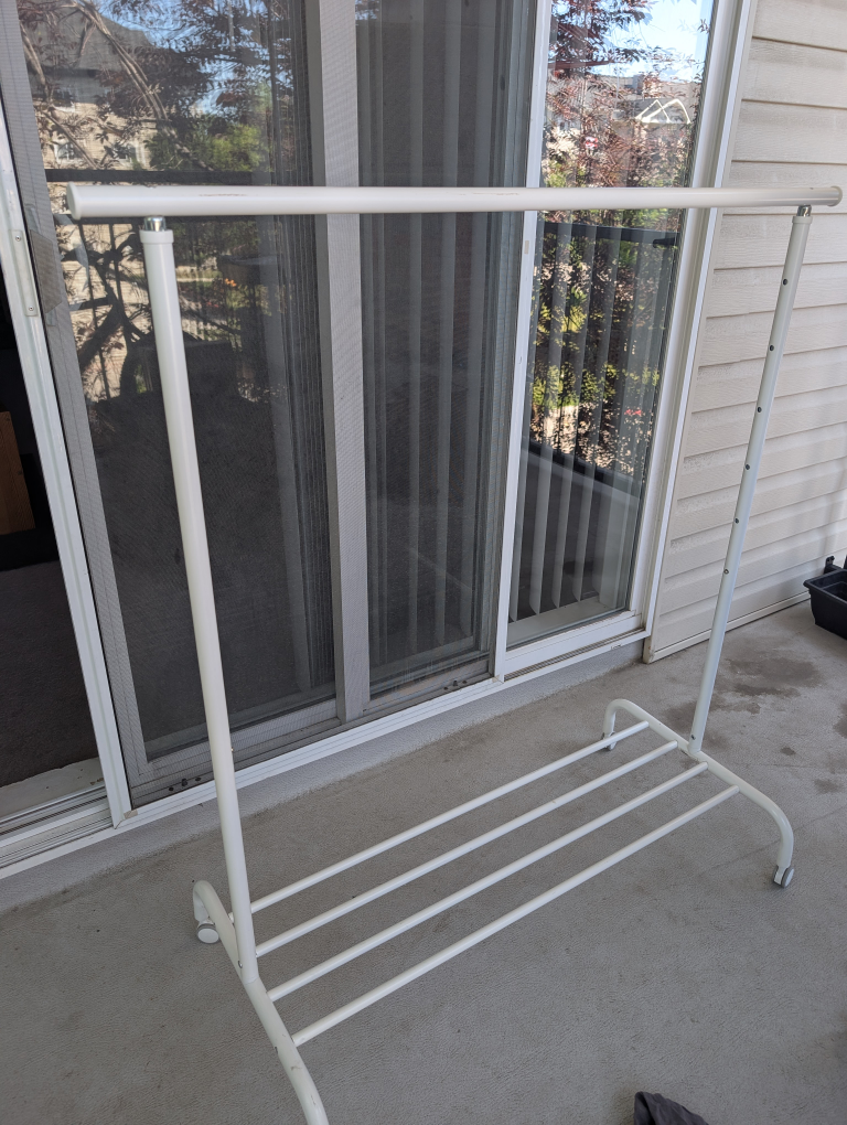 Ikea White Clothes Rack/coat hanger