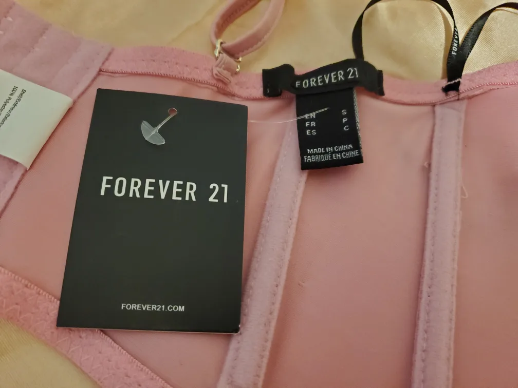 Forever 21 pink bustier top image indicator(4)