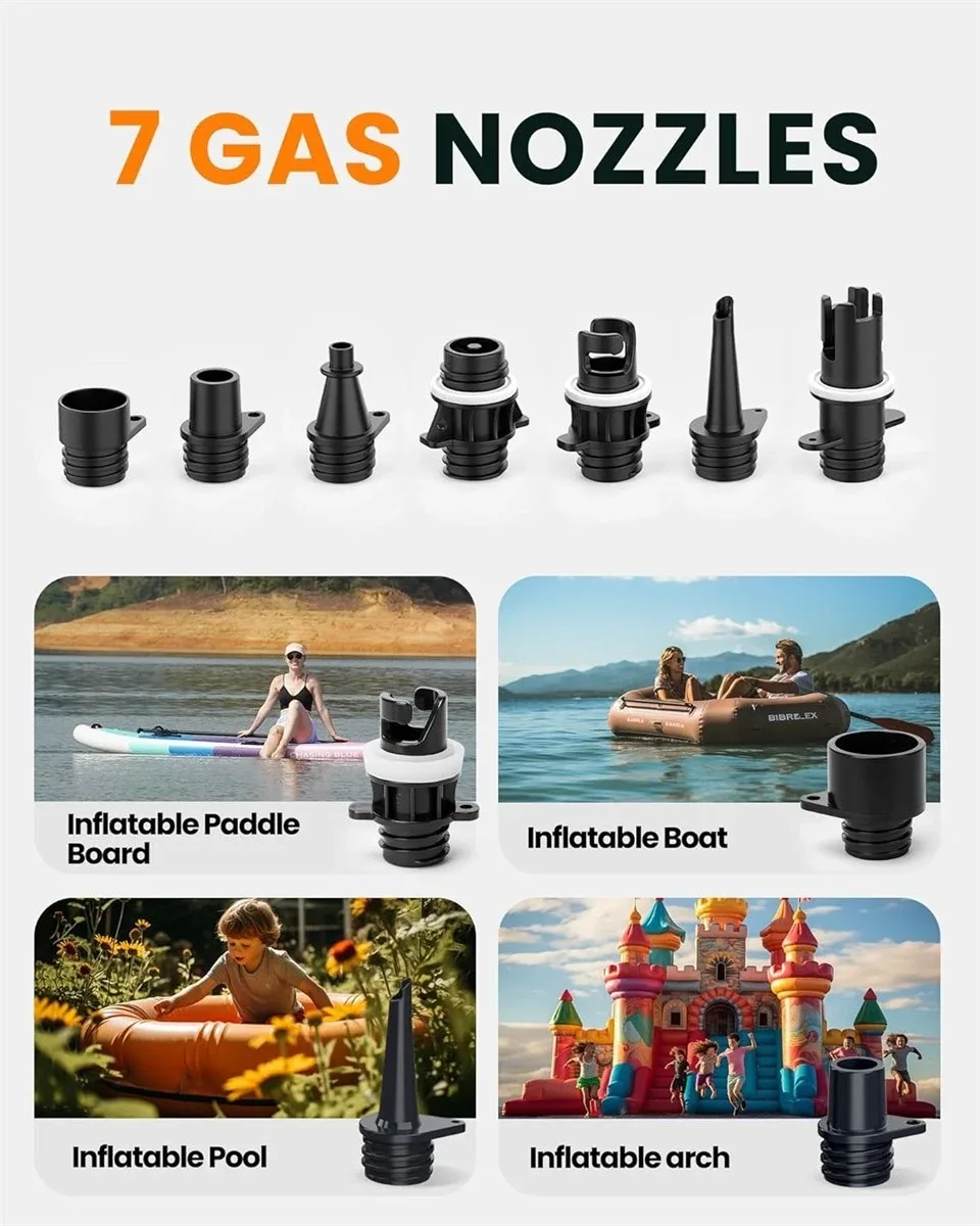 OUTDOORMASTER 20PSI ELECTRIC AIR PUMP 40% OFF RETAIL image indicator(3)