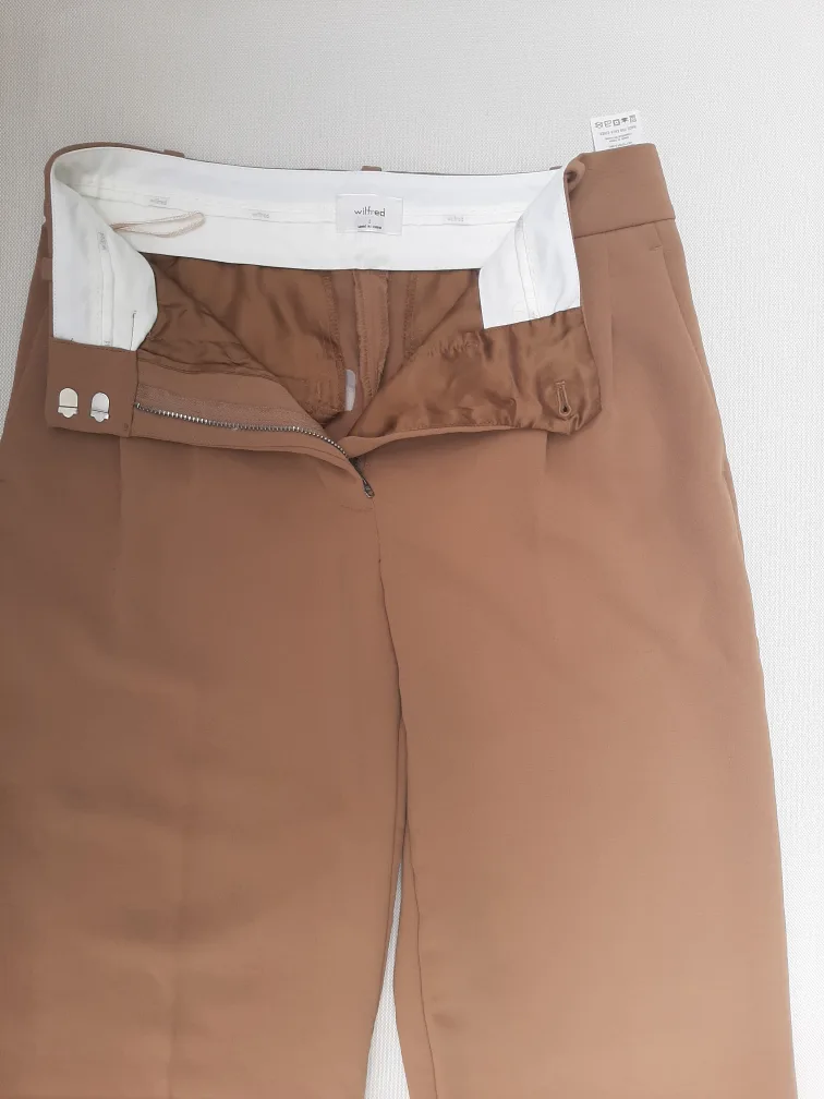Wilfred Free Brown Wide-Leg Trousers - Size 2 image indicator(3)