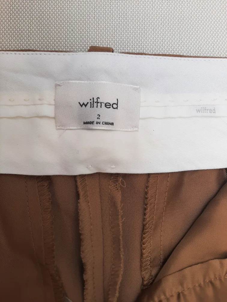 Wilfred Free Brown Wide-Leg Trousers - Size 2 image indicator(4)