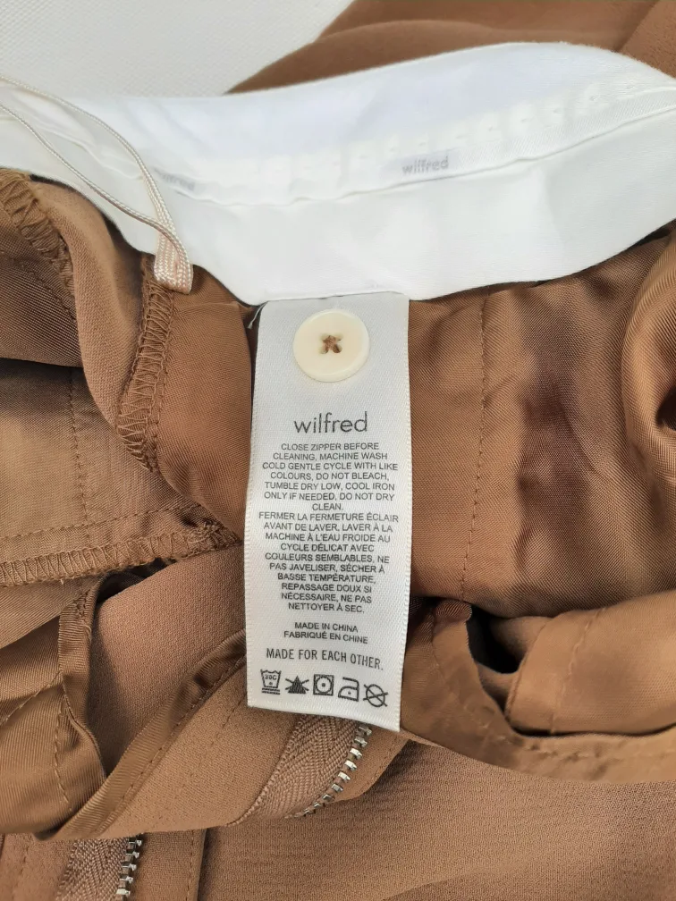 Wilfred Free Brown Wide-Leg Trousers - Size 2 image indicator(5)