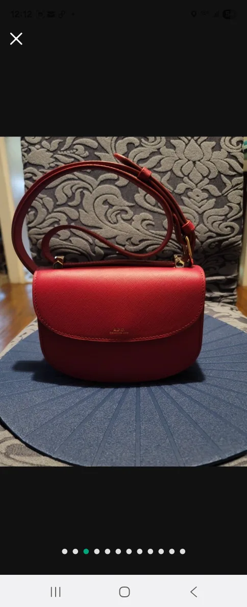 A.P.C. Red Leather Crossbody Bag image indicator(3)