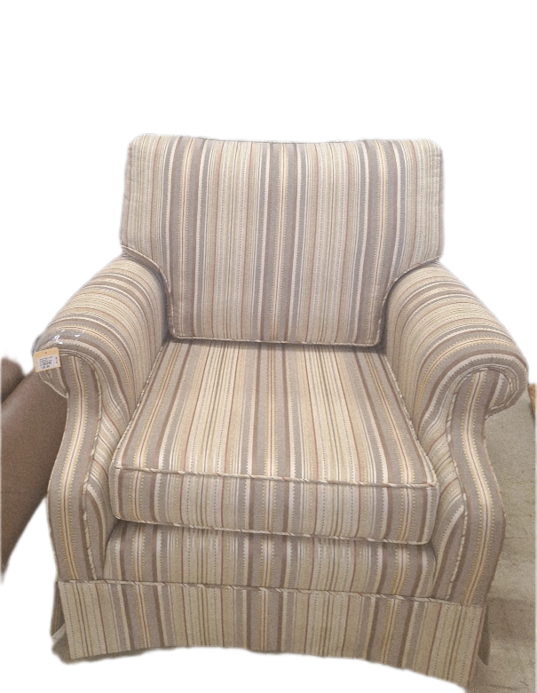 Walter E. Smith-Koster Striped Armchair