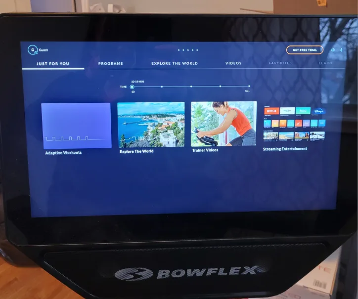 Bowflex Exercise tilt Bike image indicator(3)