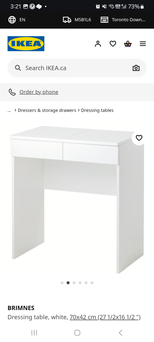 IKEA BRIMNES Dressing Table - White - photo 3