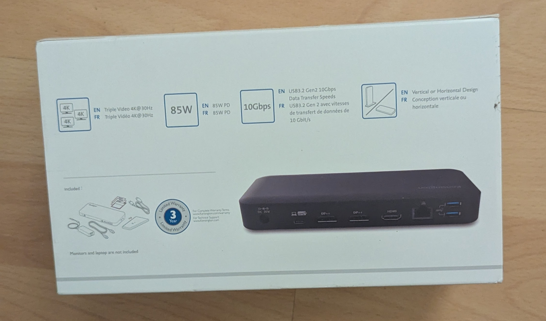 Kensington SD4840P USB-C Triple Video Driverless Dock - photo 3