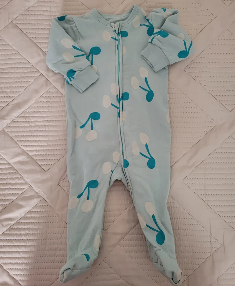 Baby Blue Cherry One-Piece Pajama Joe Fresh 🥕 image indicator(2)