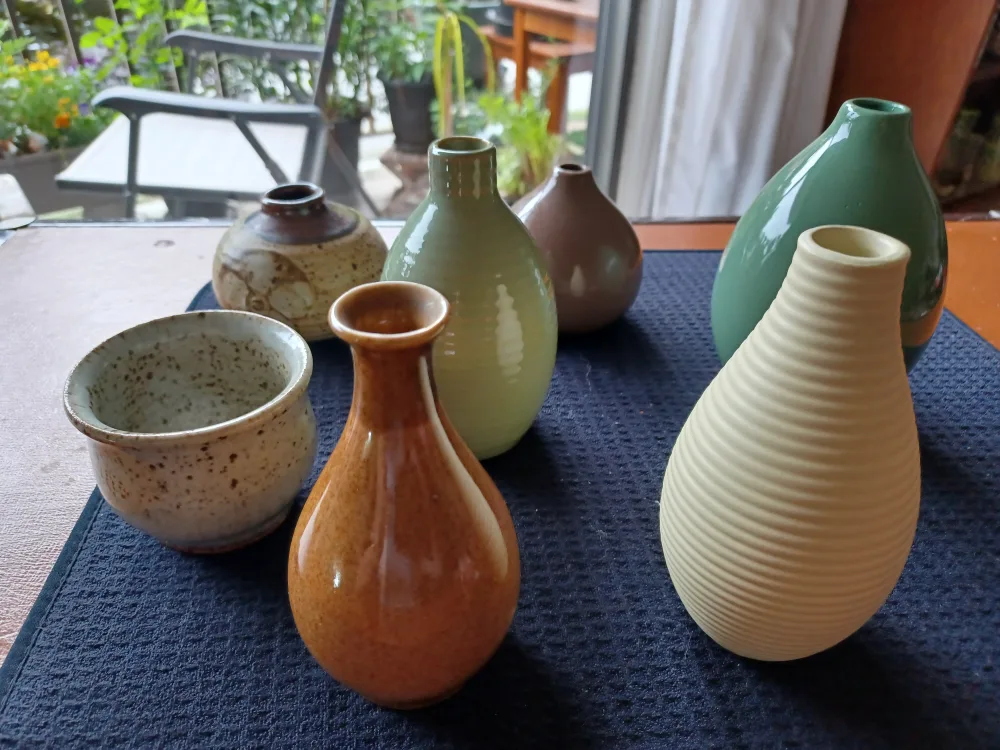 Collection of cute bud vases. image indicator(3)