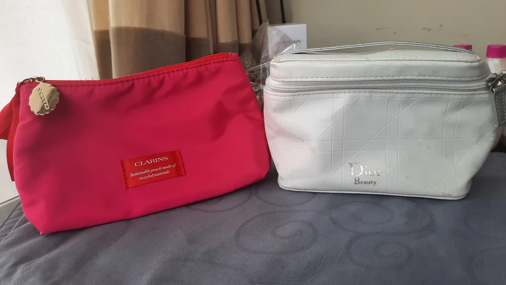 Clarins and Dior Beauty Makeup Bags thumbnail