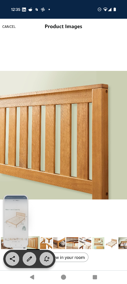Queen Size Platform Bed Frame Zinus Alexia - photo 5