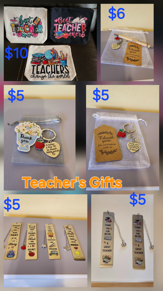 Teacher's Appreciation Gifts $5 -$10 each