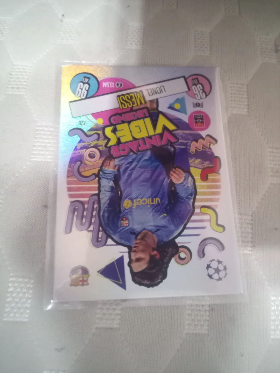 Lionel Messi Vintage Vibes Card thumbnail