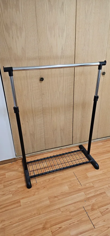 Single Rod Clothes Garment Rack thumbnail