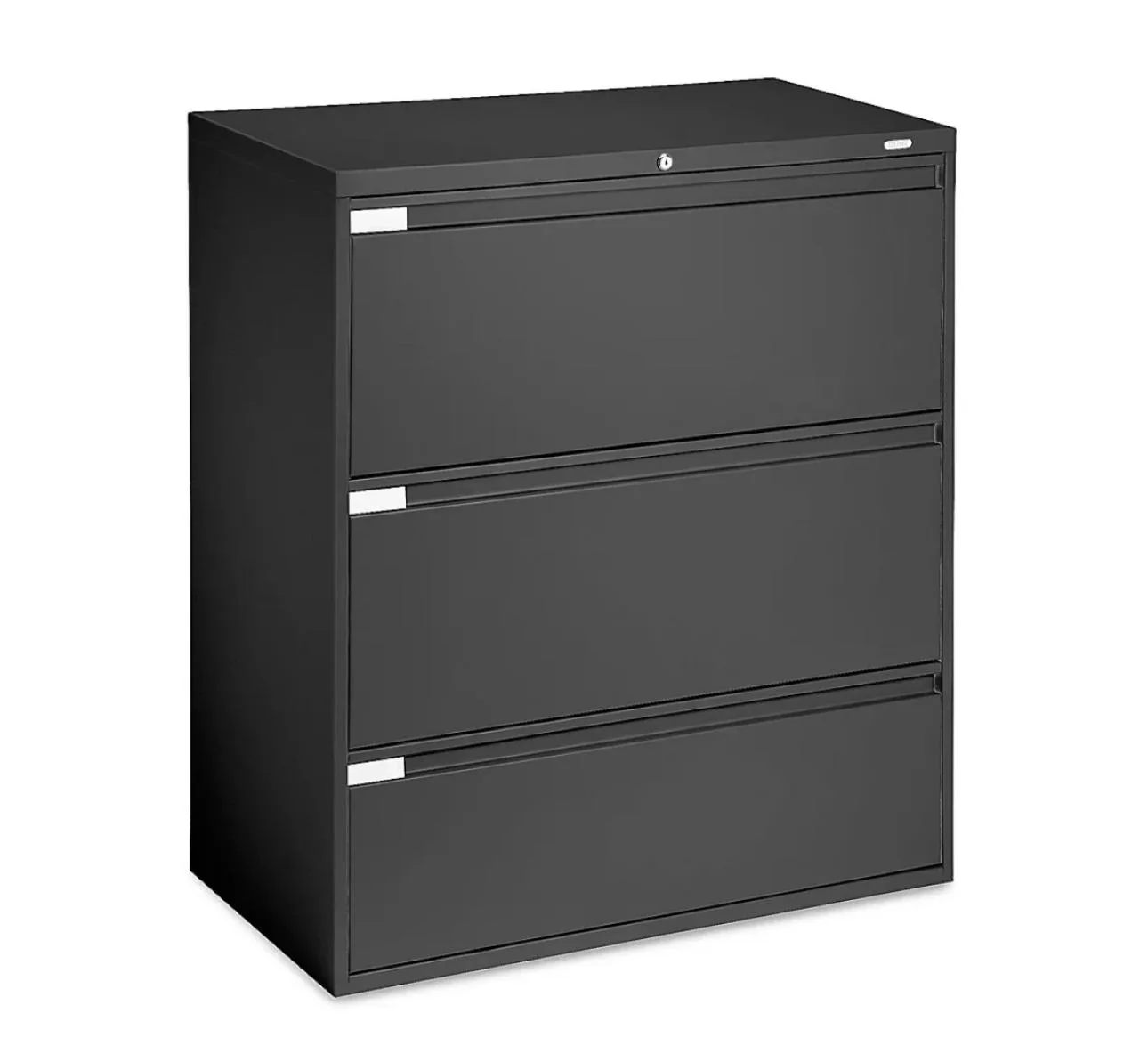 Black Lateral File Cabinet - 3 Drawer image indicator(2)