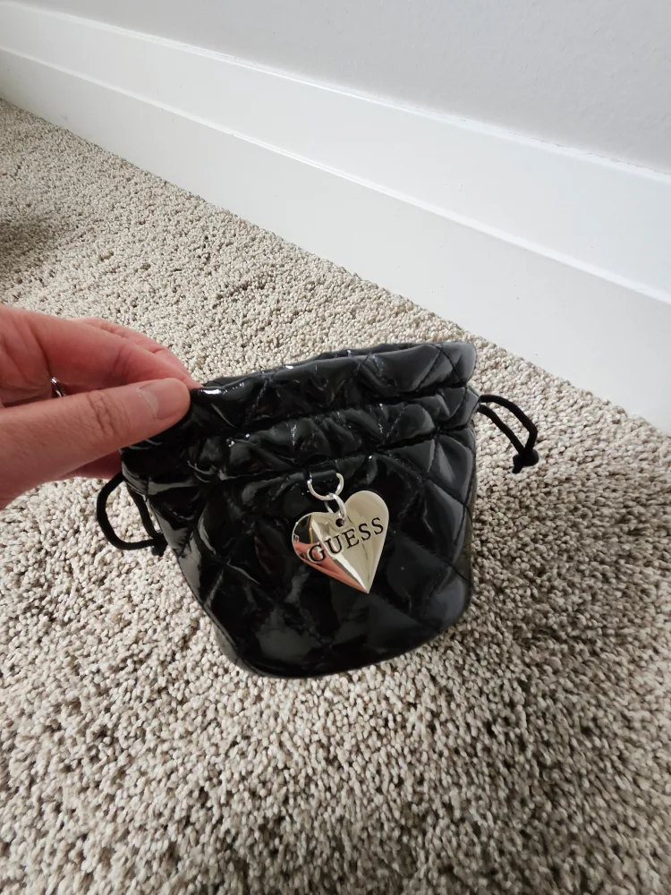 Guess Black Quilted Pouch thumbnail