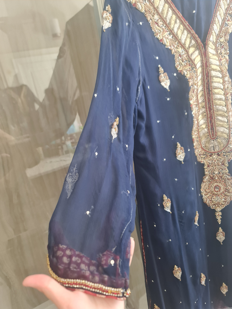 Blue Embroidered Suit - photo 2
