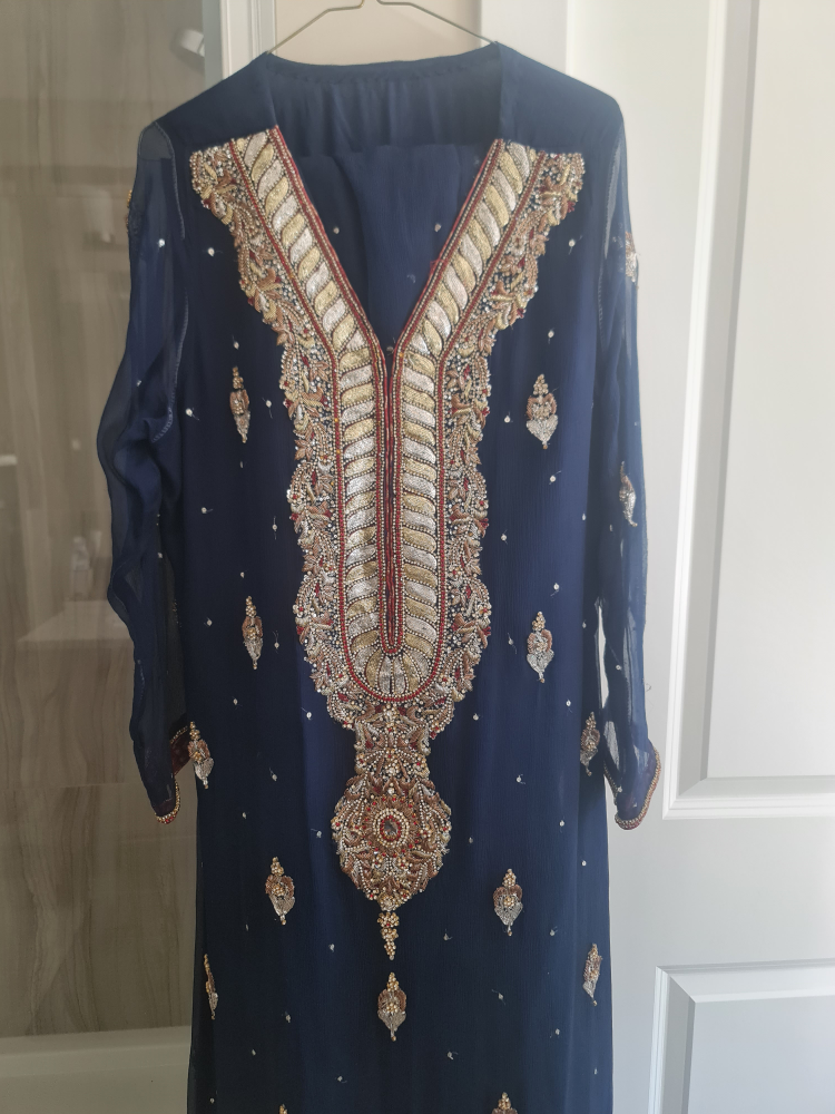 Blue Embroidered Suit - photo 4
