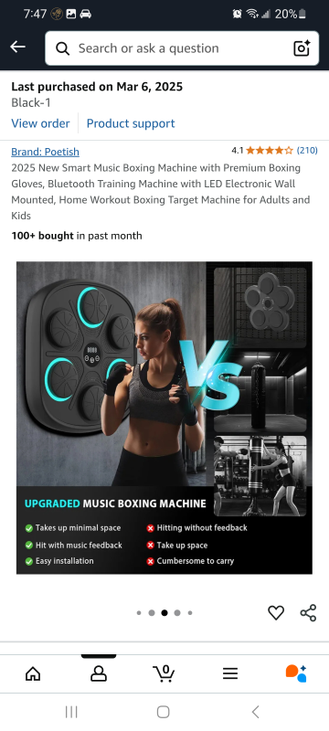 New Smart Music Boxing Machine with Premium Boxing Gloves - photo 4