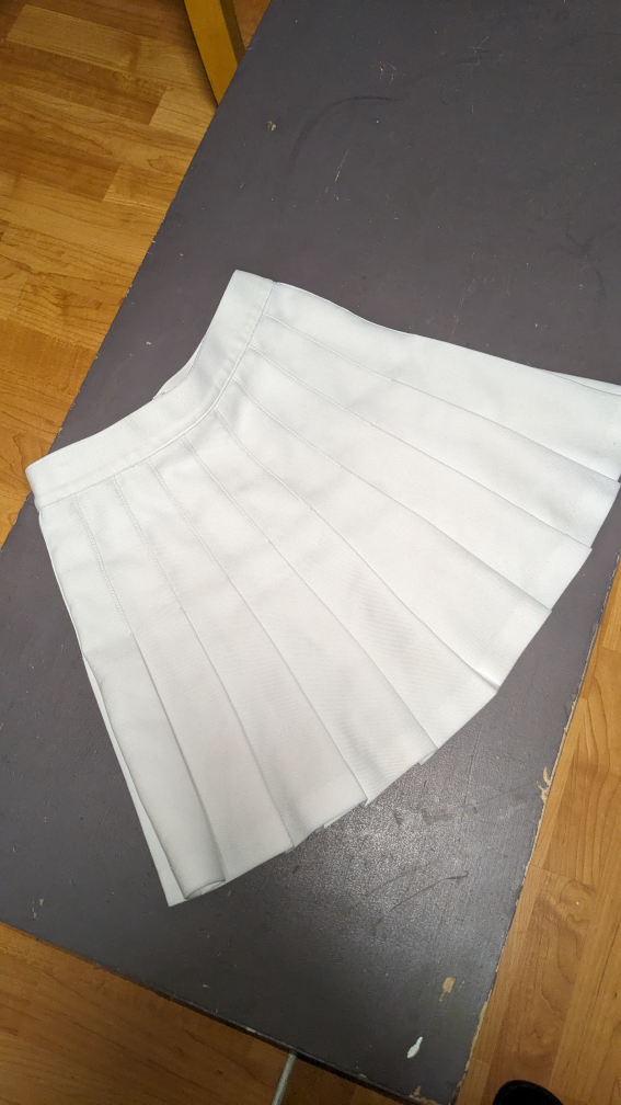 Vintage white Pleated Tennis Skirt