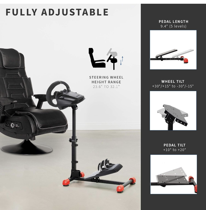 VIVO Racing Wheel Stand with Gear Shifter & Pedal Mount - photo 3