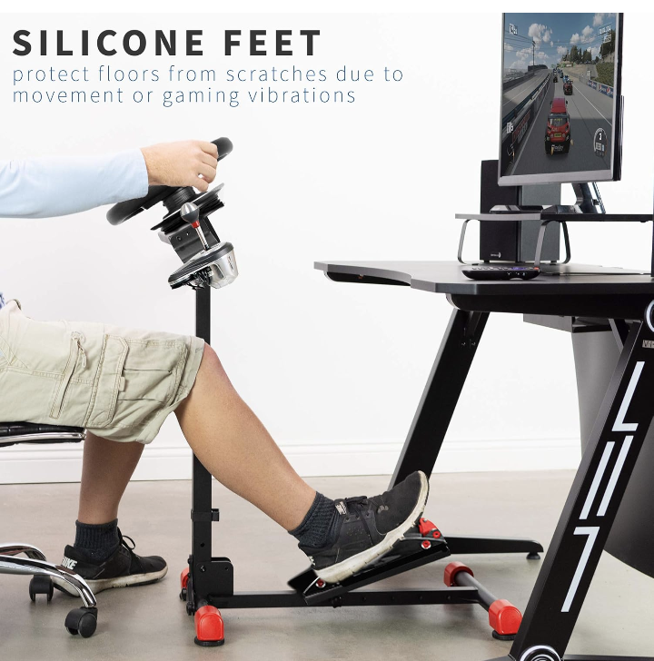 VIVO Racing Wheel Stand with Gear Shifter & Pedal Mount - photo 4
