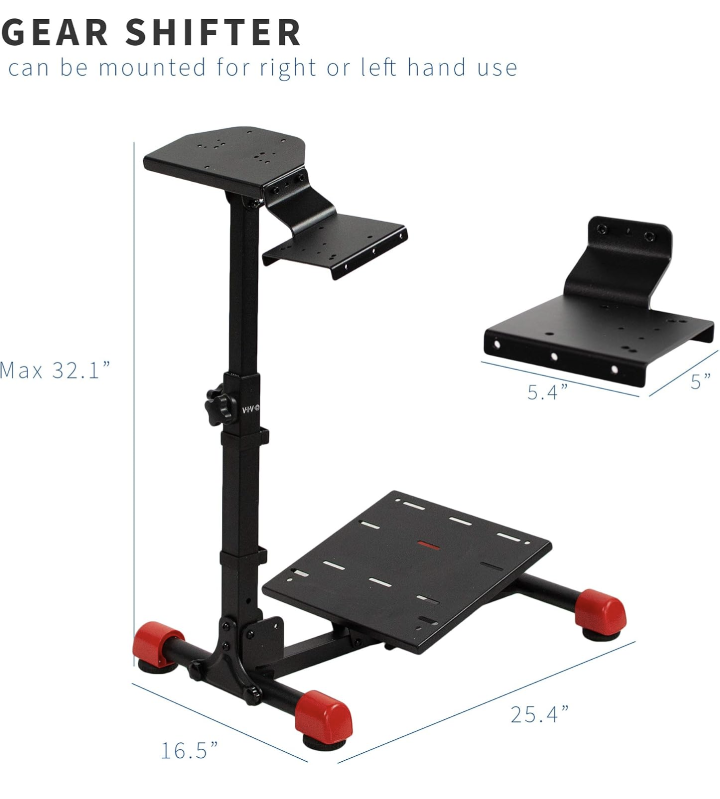VIVO Racing Wheel Stand with Gear Shifter & Pedal Mount - photo 5