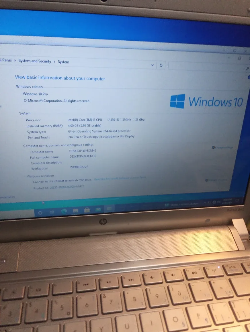 used HP laptop with charger $75 image indicator(9)