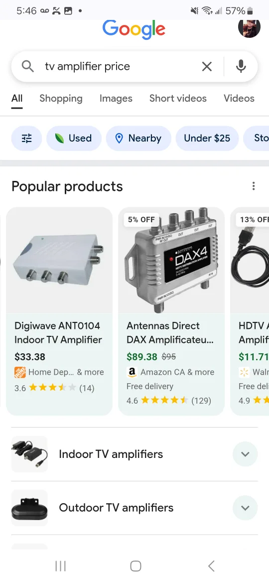 TV Amplifier with Coaxial Cable image indicator(2)