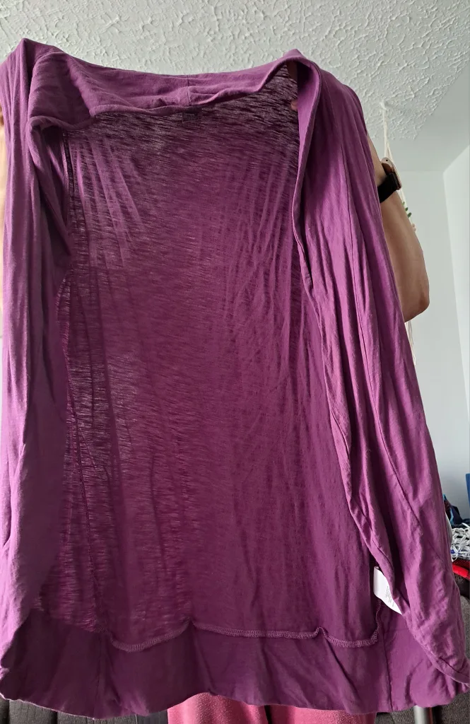 La Mode Purple Sleeveless Tunic Top - Size M thumbnail