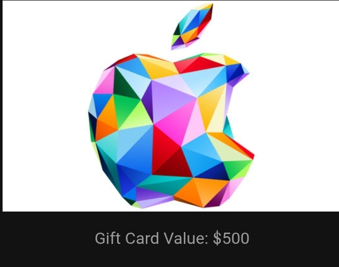 Apple Gift Card $500