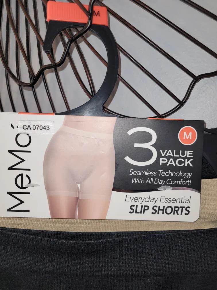 Me Moi Women's 3pk Seamless Slip Shorts - Size M image indicator(2)