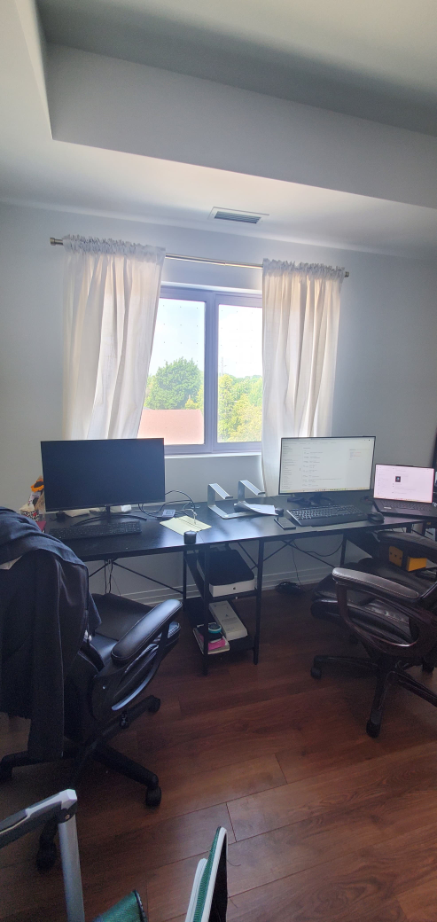 Black L-Shaped Corner Desk with Shelves - photo 3