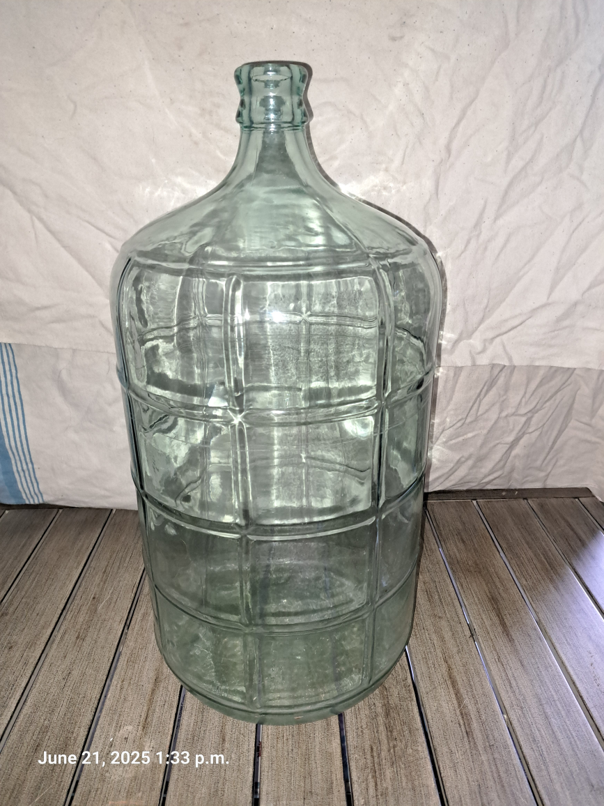 Large Glass Demijohn Bottle