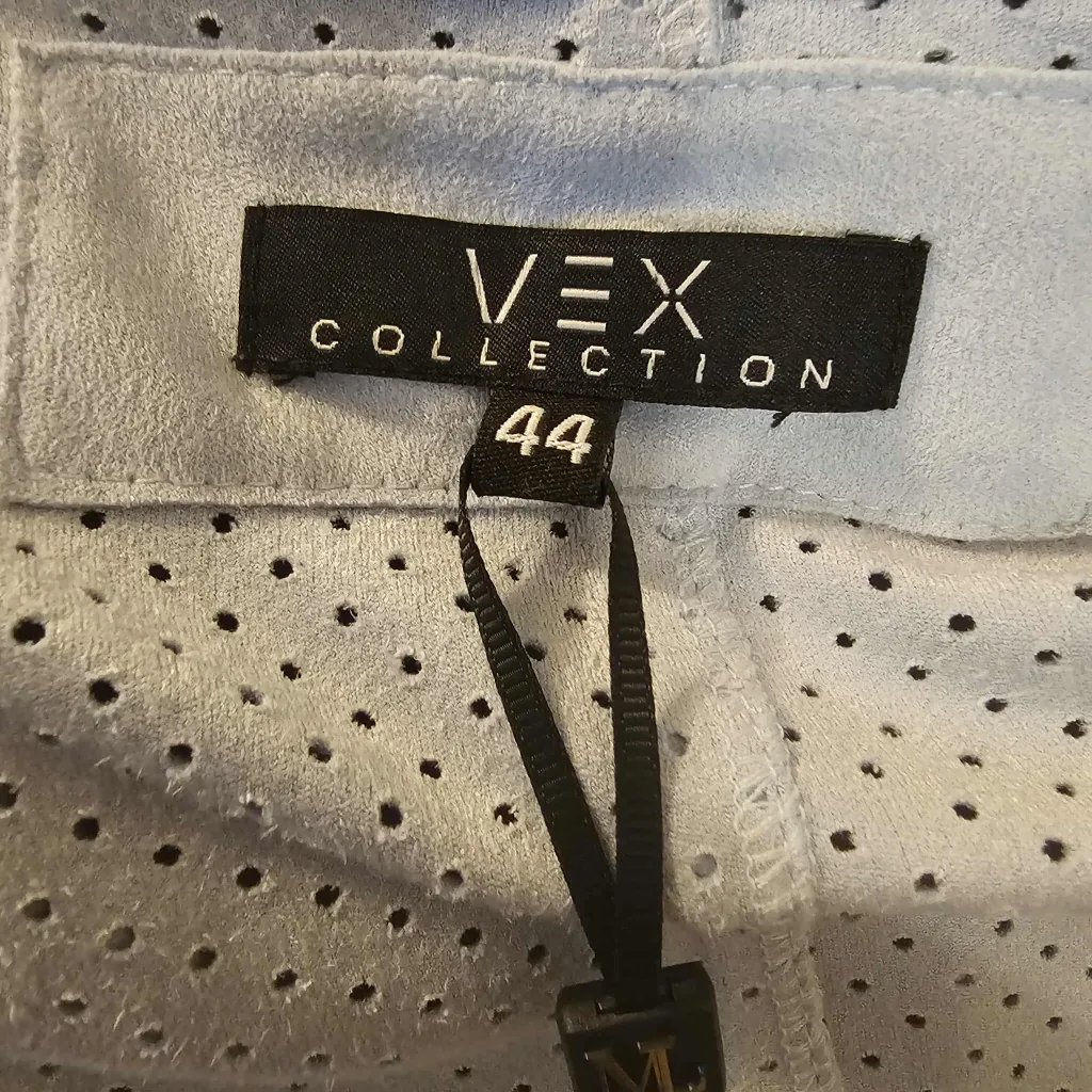 Light Blue Vex Collection Women's Suede Waterfall Jacket image indicator(3)