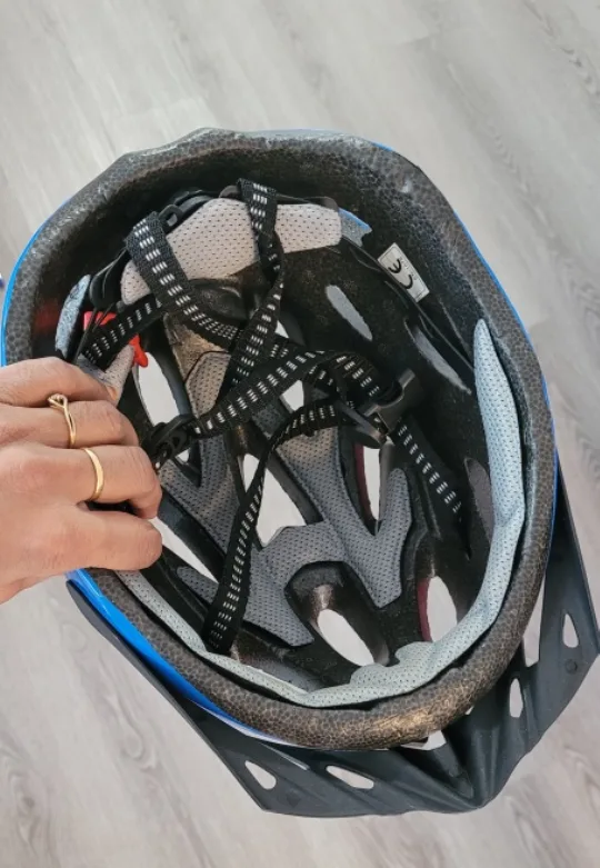 Blue & Black Bike Helmet thumbnail