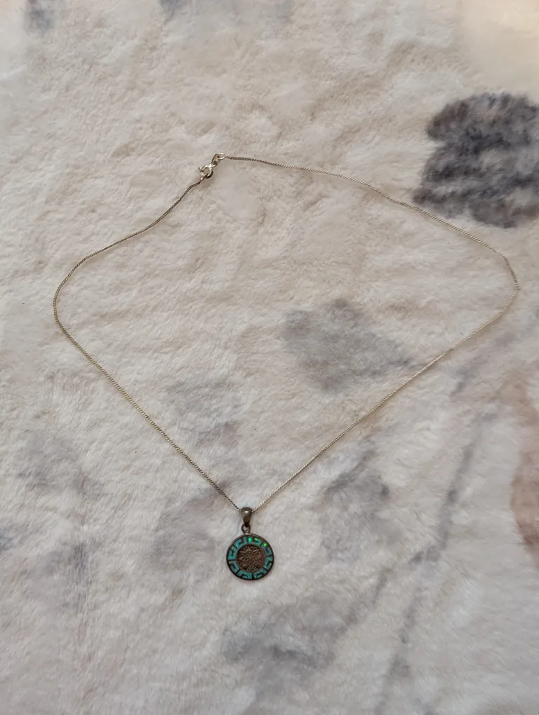 950 Sterling Silver Pendant Necklace & 2nd pendant thumbnail
