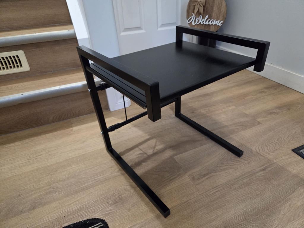 Black Metal Extendable Microwave Shelf - photo 2