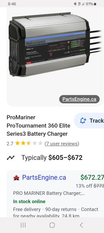 Boat battery charger