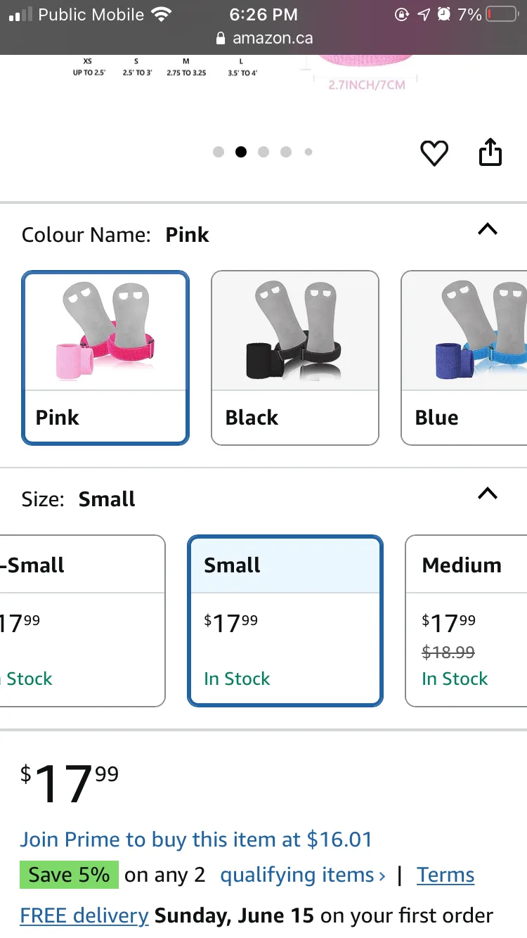 NEW✨ Kids Gymnastics Grip Bar Glove Set image indicator(4)