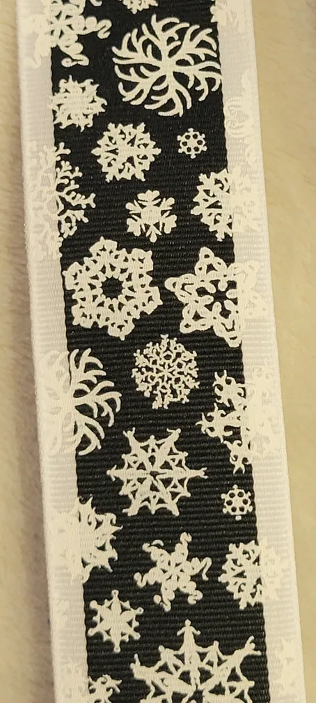 Snowflake Grosgrain Ribbon/chiristmas ribbon 🎀 image indicator(2)