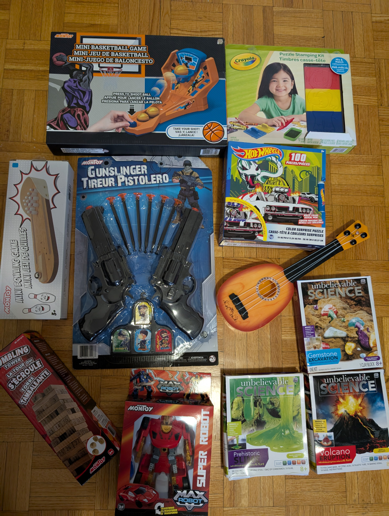 Variety of Toys and Games