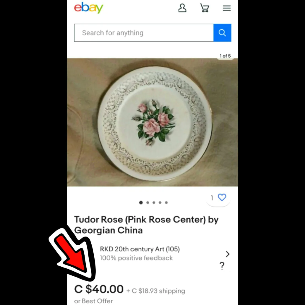trade or $3! 🛍 rose pattern plates image indicator(10)