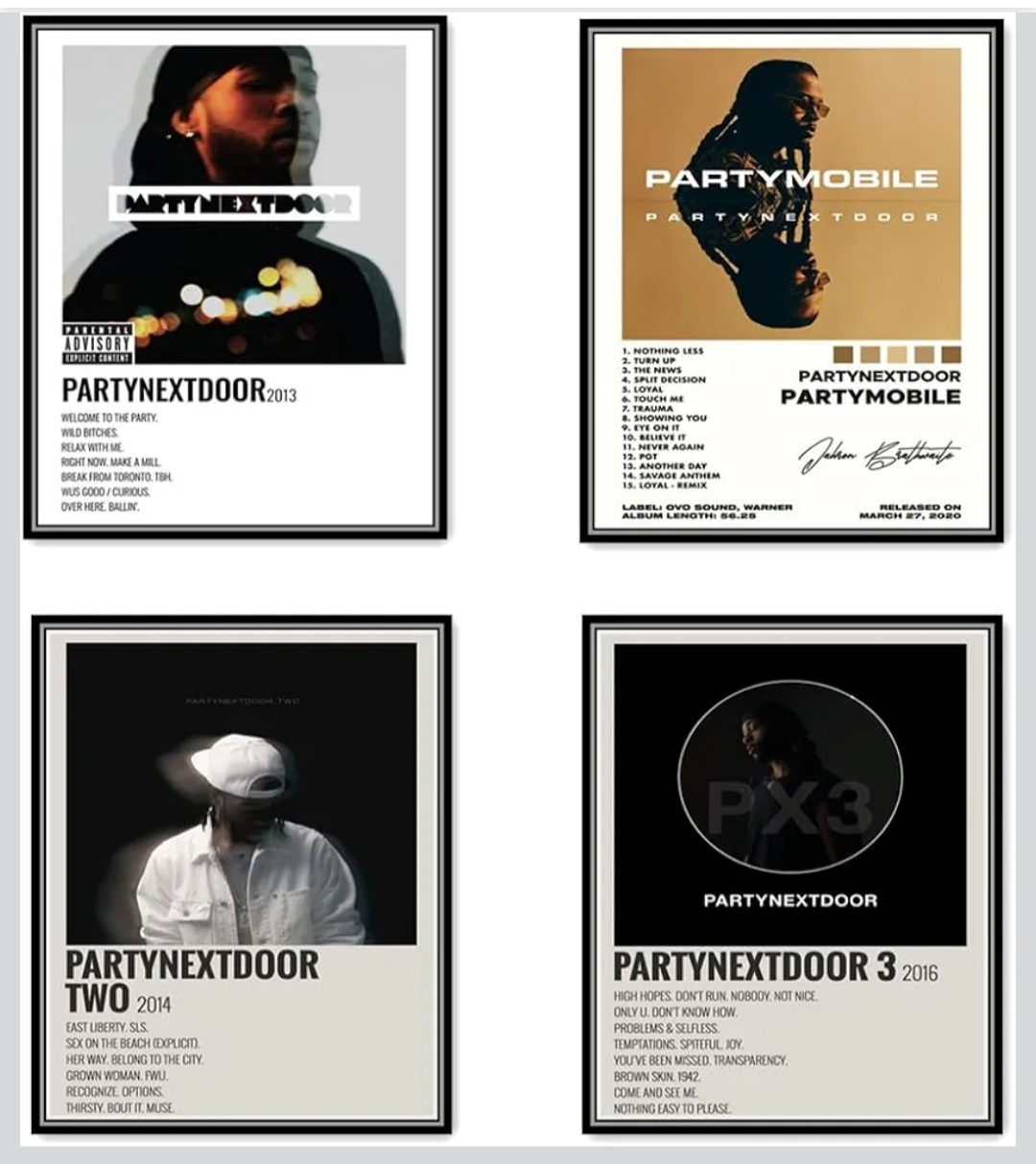 PARTYNEXTDOOR Canvas Posters