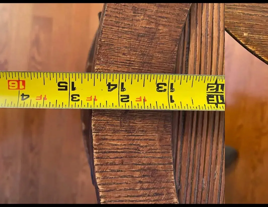 LAST weekend!! Vintage Half-Moon Console Table image indicator(7)