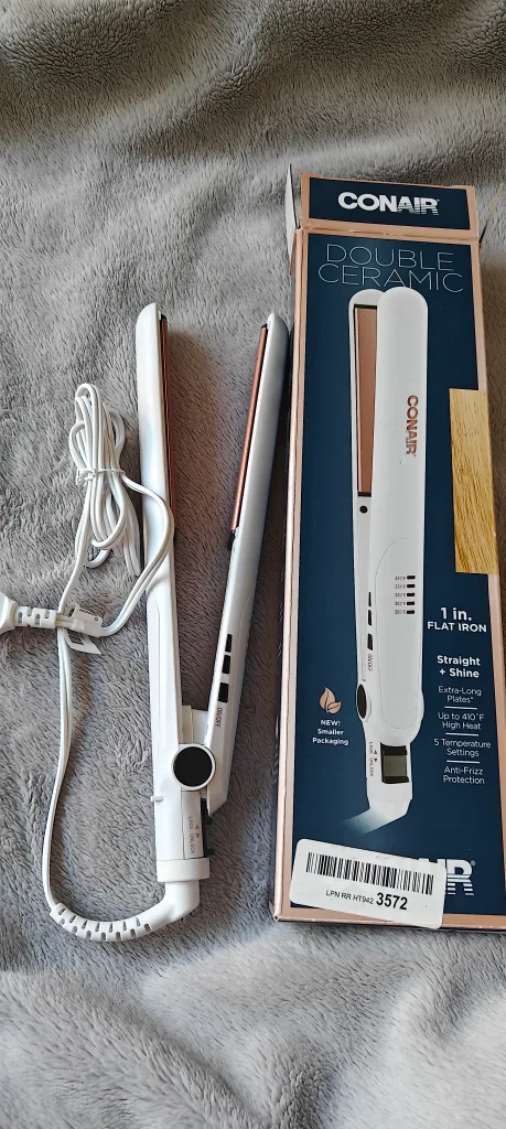 Conair Double Ceramic 1-inch Flat Iron - New in Box! image indicator(2)