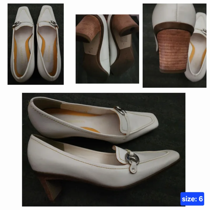🥕 White Leather Loafers thumbnail