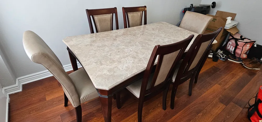 Dining Table Set with 6 Chairs